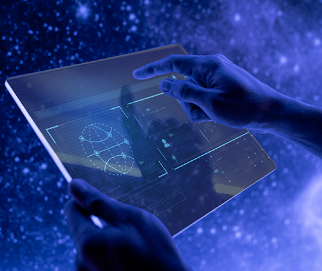 researcher-using-transparent-digital-tablet-screen-futuristic-technology