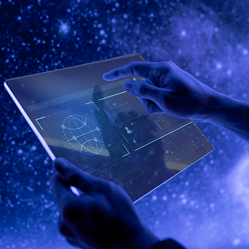 researcher-using-transparent-digital-tablet-screen-futuristic-technology